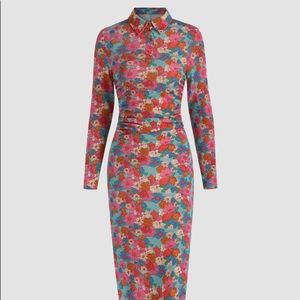 All over floral knit dress